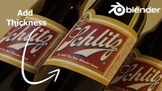 How to Add Thickness to Labels in Blender3D (Shrinkwrap Method)