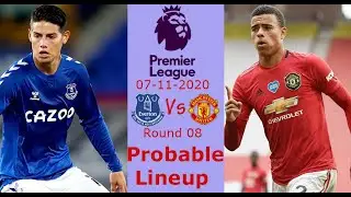 Everton Vs Man United Predicted Line up for Premier League 07/11/2020