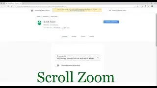 How to zoom in and out website using a google extension