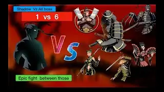 shadow vs all bosses | the gates of shadow |   shadow fight 2 #bairagaming