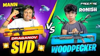 Svd Vs WoodPecker 🔫| Tsg Mann Subscribers 😱Vs Tsg Ronish Subscribers 💪 Who Wins? - Garena Free Fire