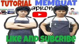 Tutorial  patern membuat celemek memasak / apron cooking