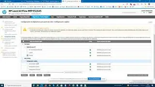 Configurações de Digitalização Multifuncional HP MFP E52645