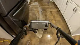 I can’t believe how DIRTY this tile was!
