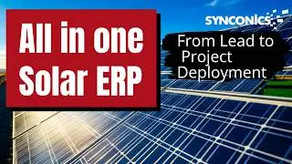 All in one Solar Management ERP | From Lead to Project Deployment | Quick Explainer | Odoo ERP