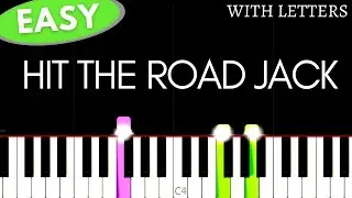 RAY CHARLES - Hit the road jack | Easy Piano tutorial