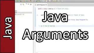 Java Arguments - Java Programming Tutorial #13 (PC / Mac 2015)