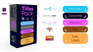 Titles Pack 4K - Premiere Pro Motion Graphics Template