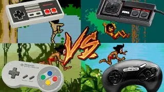 Genesis Vs SNES Vs NES Vs SMS - The Jungle Book
