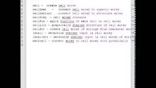 cell array in Matlab | Matlab Tutorials | MATLAB Programming : By Nehal