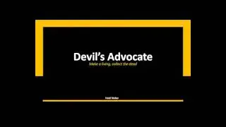 Devil's Advocate | Analogue Game Pitch
