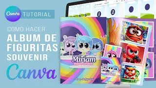 How to make ALBUM of SOUVENIR FIGURINES FOR CHILDREN'S PARTIES, very easy and practical with Canva
