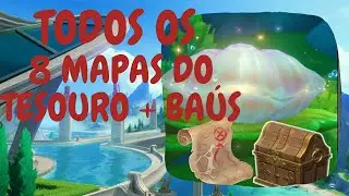 LOCALIZAÇÃO DE TODOS 8 MAPAS DO TESOURO + BAÚS  Genshin Impact 4. 2