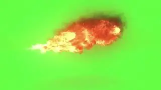 Green Screen fire 3 - flame of fire