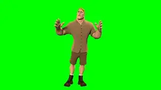 3D Green Screen Character safari guide Free 3d Explainer kit