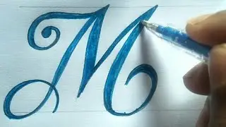 Write The  Letter M in stiker style | calligraphy|   M differents fonts | RUA sign writing