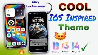 Cool IOS😎Theme for MIUI 12,13&14: Incredible Lock Screen Customization. Lots of Features🔥🔥