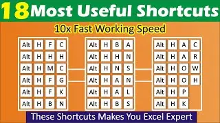 OMG 🔥 18 Most Useful Excel Shortcut Keys Will Increase Your Working Speed