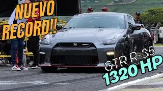 NISSAN GTR R-35. 1320 HP El nuevo monarca del 1/4 DE MILLA SU NUEVO RECORD EN EL CUARTO DE MILLA PRO