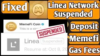Linea network suspended on OKX Exchange | memefi gas fee deposit deposit Ethereum linea Network