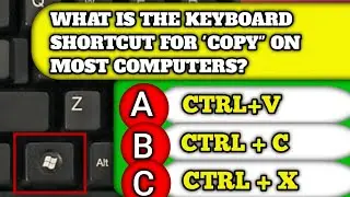 What Is The Keyboard Shortcut For 'Copy" On Most Computers? These 1 General Knowledge Questions!
