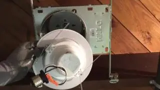 FEIT LED Retrofit Kit Installation in Halo Recessed Cans