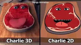 WELL DONE animated charlie the steak but 2D
