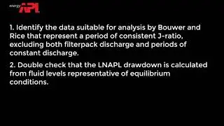 API LNAPL Transmissivity Workbook Video - Interpreting Test Results Using the Bouwer and Rice Method