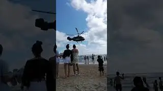 Вертушка над пляжем Витязево Анапа