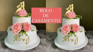 Bolo de casamento super fácil e gastando pouco