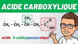 Nomenclature des ACIDES CARBOXYLIQUES ✅ Chimie organique