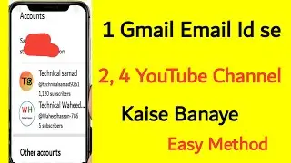 how to make 2 youtube channel with same Gmail account 2024 (new method)