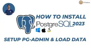 Install PostgreSQL and pgadmin4 on windows 11(mine) in 2023 | Load data | IIT Madras BSC Degree