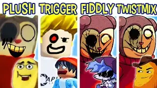 FNF TRIGGERFINGER VS TWIDDLYFIDDLY VS TWISTEMIX VS PLUSH | Friday Night Funkin'