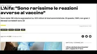 L'Aifa Sono rarissime le reazioni avverse al vaccino