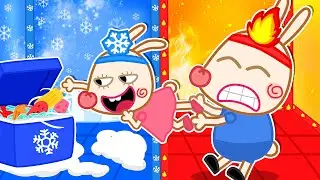 Tokki And Hot vs Cold Room Challenge With Lilly - Kids Stories | Tokki Japan