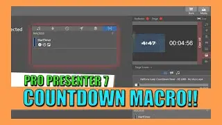 Making a Countdown Macro with Pro Presenter 7