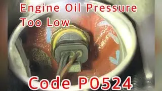 Dodge Jeep Chrysler SRT Oil Pressure Too Low - CODE P0524 - Oil Pressure Switch Replacement