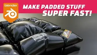 Sci-fi puffy stuff in Blender super fast! | HardOps + Cloth Trick | @defonten