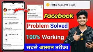 profile has some issues facebook | how to solve page has some issues facebook |