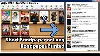 How To Use EMDB To Organize Your Movies To Be Printed
