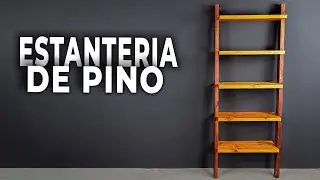 Estantería De Pino - Tinte Al Agua