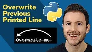 How to Overwrite Previous Printed Line in Python | Print Without Newline | Carriage Return
