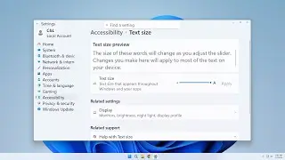 How to change FONT/TEXT Size in Windows 11
