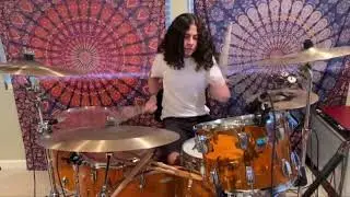 Teen plays SHURE DRUM SOLO, age 16