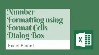 How to use Excel Number Formatting using Format Cells Dialog Box - How to Format a Number in Excel