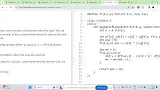 1052. Grumpy Bookstore Owner | LEETCODE(MEDIUM) | PREFIX SUM