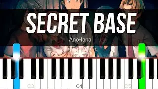 Secret Base (from AnoHana) | PIANO SHEET MUSIC + MIDI 🎹