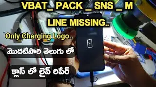 VBAT_SNS_M LINE MISSING | ONLY CHARGING LOGO SOLUTION | #mobilerepairingcourse |#krishmobiletraining