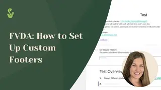 FVDA: How to Set Up Custom Footers